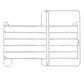 Panel ogrodzeniowy z drzwiami | 1600 mm - 6 poziomych belek