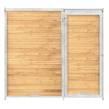 Panel ogrodzeniowy pod wypełnienie drewnem z drzwiami